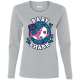 T-Shirts Sport Grey / S Shark Family trazo - Baby Girl chupete Women's Long Sleeve T-Shirt