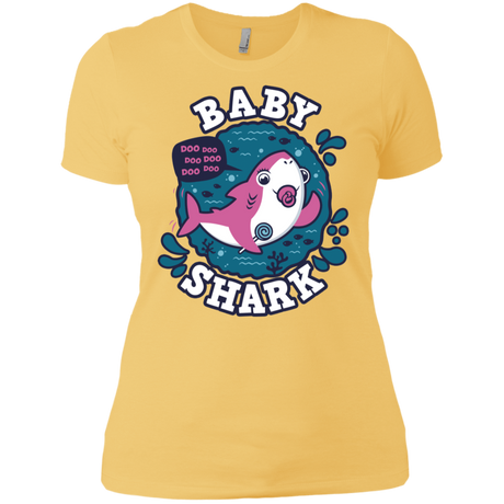 T-Shirts Banana Cream/ / X-Small Shark Family trazo - Baby Girl chupete Women's Premium T-Shirt