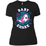 T-Shirts Black / X-Small Shark Family trazo - Baby Girl chupete Women's Premium T-Shirt