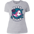 T-Shirts Heather Grey / X-Small Shark Family trazo - Baby Girl chupete Women's Premium T-Shirt
