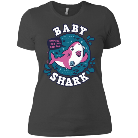 T-Shirts Heavy Metal / X-Small Shark Family trazo - Baby Girl chupete Women's Premium T-Shirt