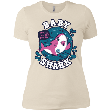 T-Shirts Ivory/ / X-Small Shark Family trazo - Baby Girl chupete Women's Premium T-Shirt