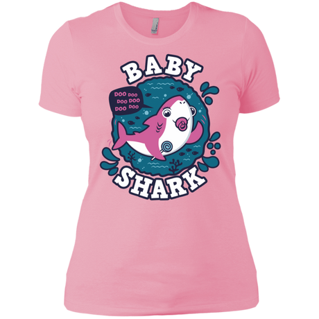 T-Shirts Light Pink / X-Small Shark Family trazo - Baby Girl chupete Women's Premium T-Shirt
