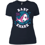 T-Shirts Midnight Navy / X-Small Shark Family trazo - Baby Girl chupete Women's Premium T-Shirt