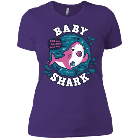T-Shirts Purple Rush/ / X-Small Shark Family trazo - Baby Girl chupete Women's Premium T-Shirt