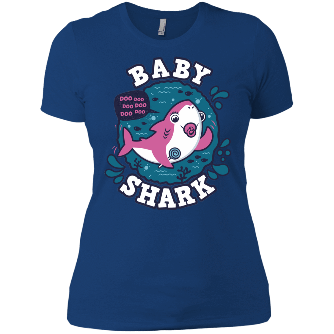 T-Shirts Royal / X-Small Shark Family trazo - Baby Girl chupete Women's Premium T-Shirt