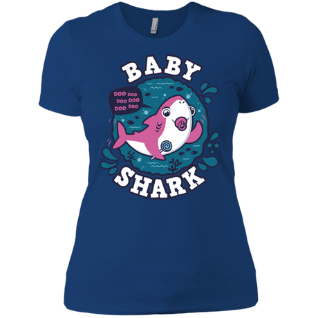 T-Shirts Royal / X-Small Shark Family trazo - Baby Girl chupete Women's Premium T-Shirt