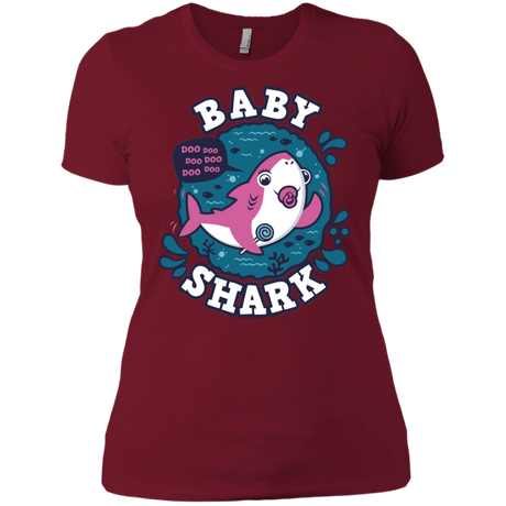 T-Shirts Scarlet / S Shark Family trazo - Baby Girl chupete Women's Premium T-Shirt