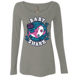 T-Shirts Venetian Grey / S Shark Family trazo - Baby Girl chupete Women's Triblend Long Sleeve Shirt