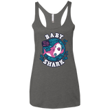 T-Shirts Premium Heather / X-Small Shark Family trazo - Baby Girl chupete Women's Triblend Racerback Tank