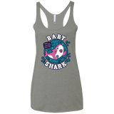 T-Shirts Venetian Grey / X-Small Shark Family trazo - Baby Girl chupete Women's Triblend Racerback Tank
