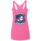 T-Shirts Vintage Pink / X-Small Shark Family trazo - Baby Girl chupete Women's Triblend Racerback Tank