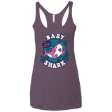 T-Shirts Vintage Purple / X-Small Shark Family trazo - Baby Girl chupete Women's Triblend Racerback Tank