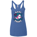 T-Shirts Vintage Royal / X-Small Shark Family trazo - Baby Girl chupete Women's Triblend Racerback Tank