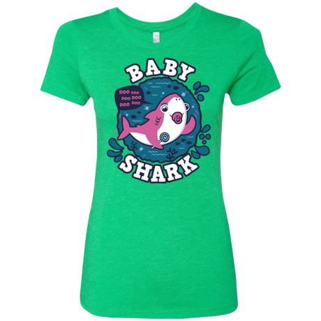 T-Shirts Envy / S Shark Family trazo - Baby Girl chupete Women's Triblend T-Shirt