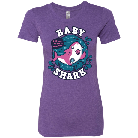 T-Shirts Purple Rush / S Shark Family trazo - Baby Girl chupete Women's Triblend T-Shirt