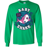 T-Shirts Irish Green / YS Shark Family trazo - Baby Girl chupete Youth Long Sleeve T-Shirt