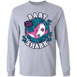 T-Shirts Sport Grey / YS Shark Family trazo - Baby Girl chupete Youth Long Sleeve T-Shirt