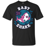 T-Shirts Black / YXS Shark Family trazo - Baby Girl chupete Youth T-Shirt