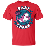 T-Shirts Red / YXS Shark Family trazo - Baby Girl chupete Youth T-Shirt