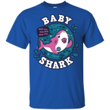 T-Shirts Royal / YXS Shark Family trazo - Baby Girl chupete Youth T-Shirt
