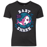 T-Shirts Vintage Black / YXS Shark Family trazo - Baby Girl chupete Youth Triblend T-Shirt