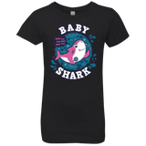 T-Shirts Black / YXS Shark Family trazo - Baby Girl Girls Premium T-Shirt