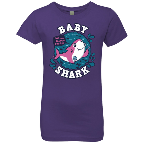 T-Shirts Purple Rush / YXS Shark Family trazo - Baby Girl Girls Premium T-Shirt