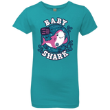T-Shirts Tahiti Blue / YXS Shark Family trazo - Baby Girl Girls Premium T-Shirt