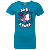 T-Shirts Turquoise / YXS Shark Family trazo - Baby Girl Girls Premium T-Shirt