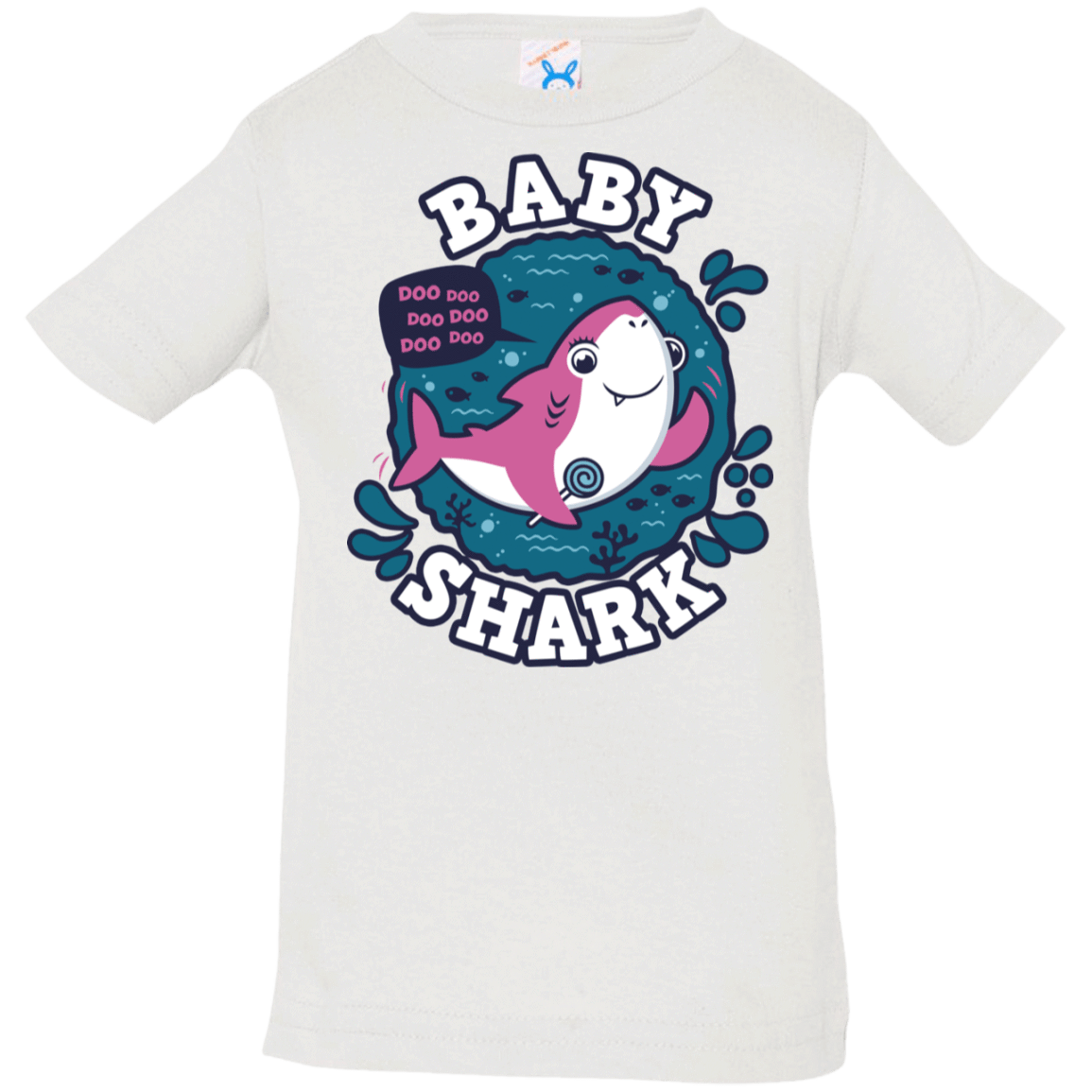 T-Shirts White / 6 Months Shark Family trazo - Baby Girl Infant Premium T-Shirt
