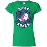 T-Shirts Irish Green / S Shark Family trazo - Baby Girl Junior Slimmer-Fit T-Shirt