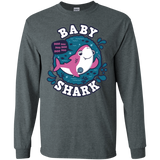 T-Shirts Dark Heather / S Shark Family trazo - Baby Girl Men's Long Sleeve T-Shirt