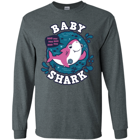 T-Shirts Dark Heather / S Shark Family trazo - Baby Girl Men's Long Sleeve T-Shirt