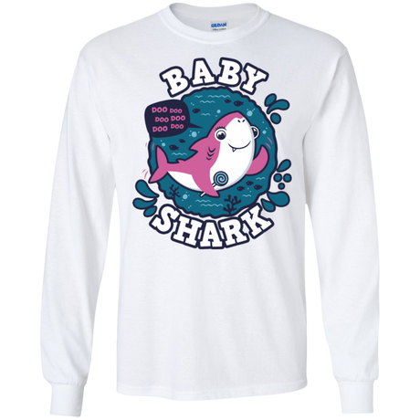 T-Shirts White / S Shark Family trazo - Baby Girl Men's Long Sleeve T-Shirt