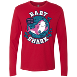 T-Shirts Red / S Shark Family trazo - Baby Girl Men's Premium Long Sleeve