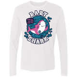 T-Shirts White / S Shark Family trazo - Baby Girl Men's Premium Long Sleeve