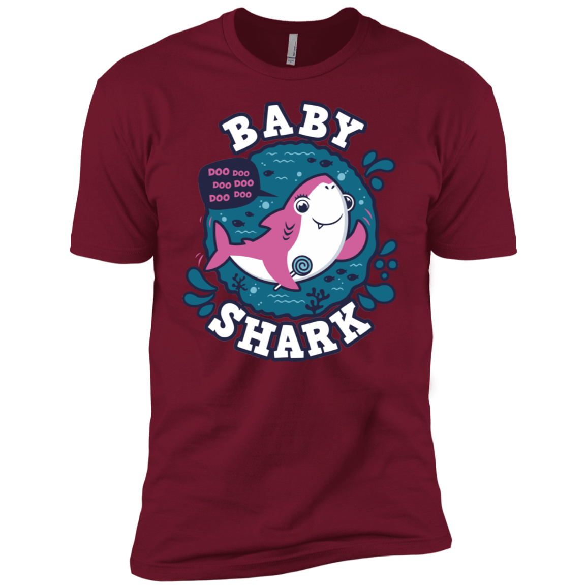 T-Shirts Cardinal / X-Small Shark Family trazo - Baby Girl Men's Premium T-Shirt