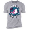 T-Shirts Heather Grey / X-Small Shark Family trazo - Baby Girl Men's Premium T-Shirt