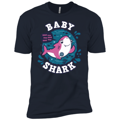 T-Shirts Midnight Navy / X-Small Shark Family trazo - Baby Girl Men's Premium T-Shirt