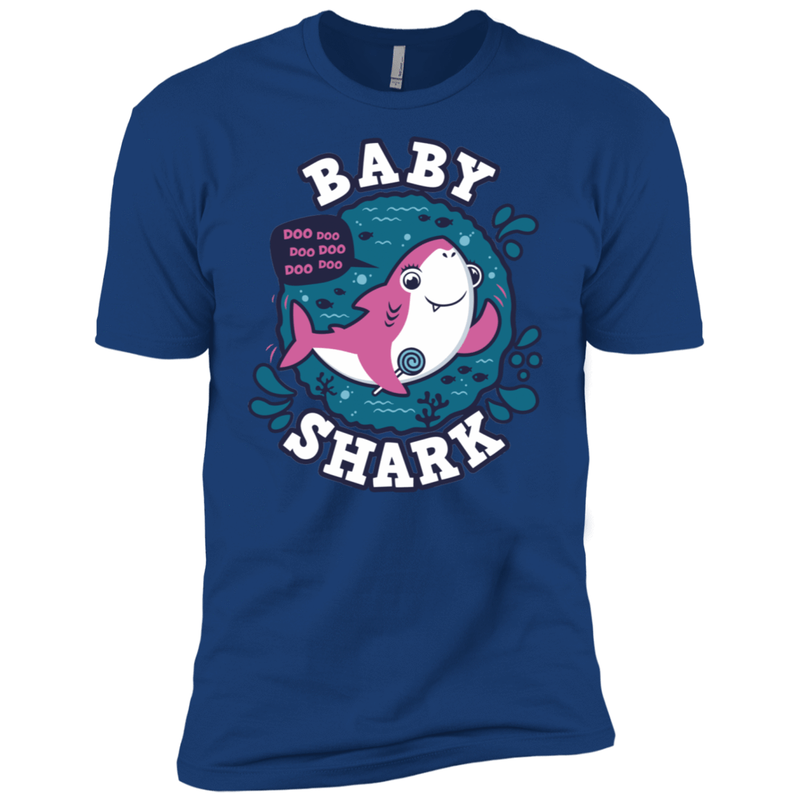 T-Shirts Royal / X-Small Shark Family trazo - Baby Girl Men's Premium T-Shirt