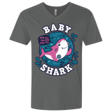 T-Shirts Heavy Metal / X-Small Shark Family trazo - Baby Girl Men's Premium V-Neck