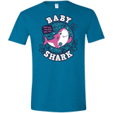 T-Shirts Antique Sapphire / S Shark Family trazo - Baby Girl Men's Semi-Fitted Softstyle