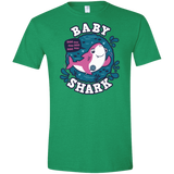T-Shirts Heather Irish Green / S Shark Family trazo - Baby Girl Men's Semi-Fitted Softstyle