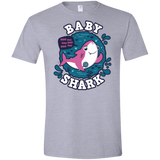 T-Shirts Sport Grey / X-Small Shark Family trazo - Baby Girl Men's Semi-Fitted Softstyle