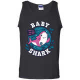 T-Shirts Black / S Shark Family trazo - Baby Girl Men's Tank Top
