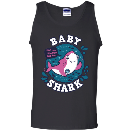 T-Shirts Black / S Shark Family trazo - Baby Girl Men's Tank Top