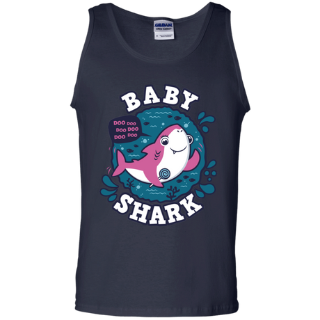 T-Shirts Navy / S Shark Family trazo - Baby Girl Men's Tank Top