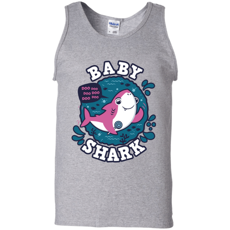 T-Shirts Sport Grey / S Shark Family trazo - Baby Girl Men's Tank Top