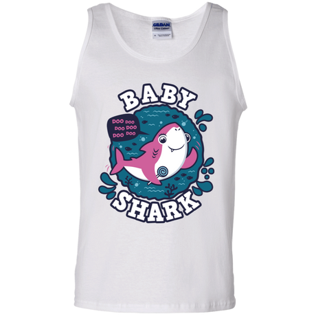T-Shirts White / S Shark Family trazo - Baby Girl Men's Tank Top